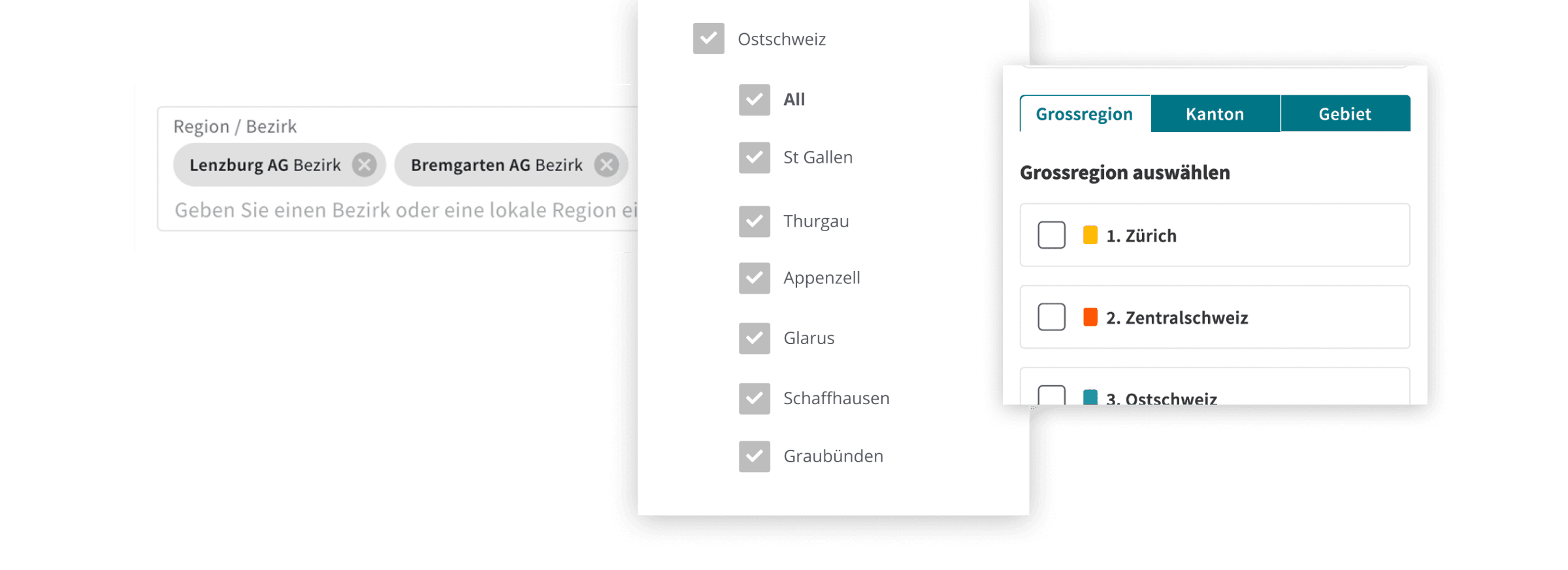 Design exploration for the location selector